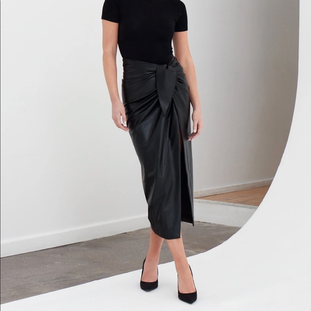boa. Because of Alice leather skirt black new with tags